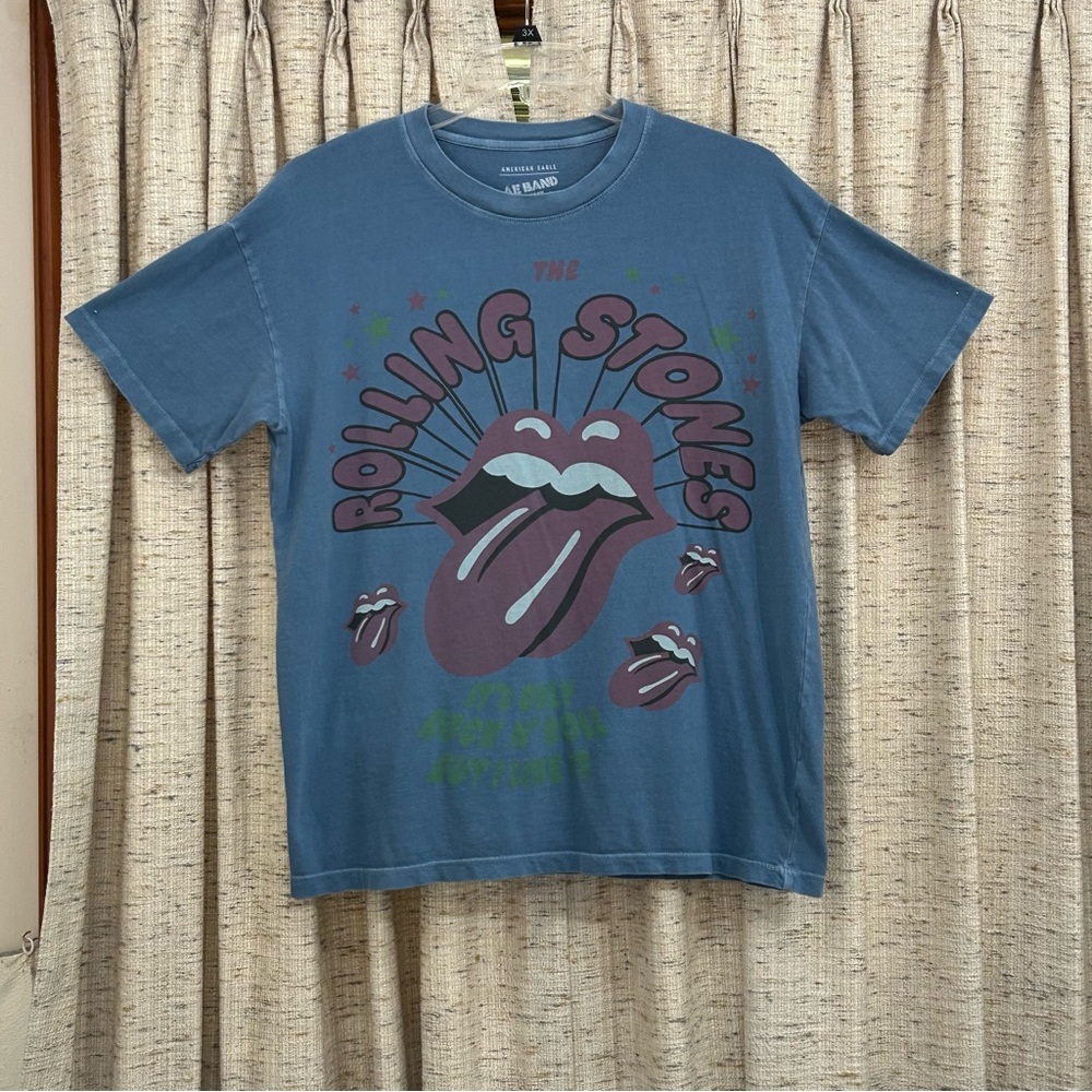 American Eagle Outfitters Oversized Rolling Stones Graphic Tee - XS/S